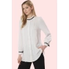Kadın Polyester Gömlek Basic Siluet Uzun Kollu Dik Yaka Günlük Şıklık Yaz Aylarının Vazgeçilmezi