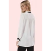 Kadın Polyester Gömlek Basic Siluet Uzun Kollu Dik Yaka Günlük Şıklık Yaz Aylarının Vazgeçilmezi