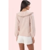 Kadın Polyester Gömlek Gofreli Dokuma Bebe Yaka Ekose Desenli Uzun Kollu Dayanıklı Malzeme
