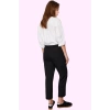 Kadın Polyester Karışımlı Dokuma Pantolon Normal Bel Boru Paça Günlük Stil Kaliteli Malzeme
