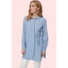 Kadın Polyester Lilyum Dokuma Gömlek Uzun Kollu Casual Stil Günlük Kullanım Modern Tasarım