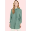 Kadın Polyester Lilyum Dokuma Gömlek Uzun Kollu Casual Stil Günlük Kullanım Modern Tasarım