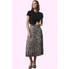 Kadın Polyester Maxi Etek Leopar Desenli A Line Kalıp Günlük Kullanım Yaz Aylarının Vazgeçilmezi