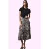 Kadın Polyester Maxi Etek Leopar Desenli A Line Kalıp Günlük Kullanım Yaz Aylarının Vazgeçilmezi