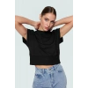 Kadın Polyester Örme Bluz Bisiklet Yaka Kolsuz Crop Yüksek Kalite Rahat Ve Şık