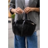 Kadın PU Deri Suni Süet Geniş Shopper Çanta Fermuarlı El ve Omuz Askılı Premium Kalite Uzun Ömürlü