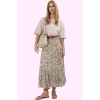 Kadın Rahat Kloş Maxi Etek Polyester Animal Desenli Tüm Sezonlar Yaz Aylarının Vazgeçilmezi