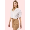 Kadın Rahat Yazlık Örme Şort Normal Bel Düz Desen Günlük Stil Hafta Sonu Dayanıklı Malzeme