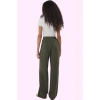 Kadın Regular Boy Yüksek Bel Geniş Paça Pantolon Viskoz Yaz Günlük Kullanım Modern Tasarım