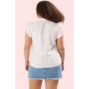 Kadın Regular Kalıp Çizgili Bebe Yaka Gömlek Günlük Kullanım Yaz Hafta Sonu Modern Tasarım