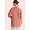 Kadın Regular Kalıp Dokuma Gömlek İncili Detaylar Casual Günlük Kullanım Dayanıklı Malzeme