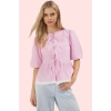 Kadın Regular Kalıp Ekose Terrycotton Gömlek Bisiklet Yaka Günlük Kombinler Modern Tasarım