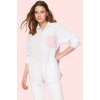 Kadın Regular Kalıp Pamuklu Polyester Gömlek Düz Desen Günlük Kullanım Yaz Aylarının Vazgeçilmezi