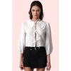 Kadın Regular Kalıp Uzun Kollu Gömlek Polyester Günlük Stil Bebe Yaka Yaz Aylarının Vazgeçilmezi
