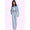 Kadın Regular Pantolon Finike Dokuma Kumaş Casual Stil Rahat Kesim Yaz Aylarının Vazgeçilmezi
