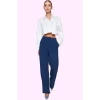 Kadın Regular Pantolon Finike Dokuma Kumaş Casual Stil Rahat Kesim Yaz Aylarının Vazgeçilmezi