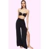 Kadın Relaxed Fit Yüksek Bel Pantolon Yazlık Geniş Paça Plaj Şıklığı Yaz Aylarının Vazgeçilmezi