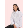 Kadın Relaxed Kalıp Terrycotton Gömlek Uzun Kollu Günlük Ve İş Hayatı Yaz Aylarının Vazgeçilmezi