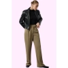 Kadın Renk Casual Yüksek Bel Geniş Paça Pantolon Günlük Kullanım Yaz Aylarının Vazgeçilmezi
