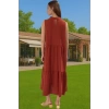 Kadın Şık Düz Kesim Kolsuz Midi Elbise Polyester Kumaş Nefes Alabilir Şık Görünüm Kaliteli İşçilik