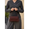 Kadın Şık Minimal Süet Kol Çantası Kapaklı Tasarım Günlük ve Özel Modern Stil Günlük Kullanım İçin