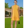 Kadın Şık Poplin Mini Elbise Rahat Shift Kalıp Günlük Yazlık Kaliteli İşçilik Seçkin Malzeme