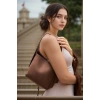 Kadın Şık Yumuşak Shopper Ayarlanabilir Askılı Deri Omuz Çantası Geniş Hacimli Günlük