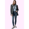 Kadın Skinny Jean Dar Paça Düğmeli Yüksek Bel Pamuk Günlük Hafta Sonu Yaz Aylarının Vazgeçilmezi