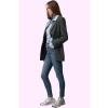 Kadın Skinny Jean Dar Paça Düğmeli Yüksek Bel Pamuk Günlük Hafta Sonu Yaz Aylarının Vazgeçilmezi