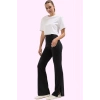 Kadın Slim Fit Yüksek Bel Geniş Paça Pantolon Modal Kumaş Casual Giyim Yaz Aylarının Vazgeçilmezi