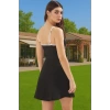 Kadın Spor Elbise İnce Askılı Örme Kumaş Yazlık Mini Boy Dayanıklı Malzeme Konforlu Kesim