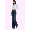 Kadın Straight Jean Pantolon Denim Yüksek Bel Pamuk Günlük Kombinler Yaz Aylarının Vazgeçilmezi