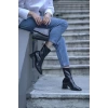 Kadın Streç Küt Model Bootie Siyah