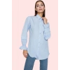 Kadın Terrycotton Bluz Regular Kalıp Düğmeli Kapatma Yazlık Günlük Yaz Aylarının Vazgeçilmezi