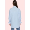 Kadın Terrycotton Bluz Regular Kalıp Düğmeli Kapatma Yazlık Günlük Yaz Aylarının Vazgeçilmezi
