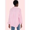 Kadın Terrycotton Dokuma Gömlek Uzun Kollu Düğmeli Günlük Şıklık Yaz Aylarının Vazgeçilmezi