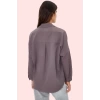 Kadın Terrycotton Dokuma Gömlek Uzun Kollu Düğmeli Günlük Şıklık Yaz Aylarının Vazgeçilmezi