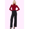 Kadın Terrycotton Dokuma Palazzo Pantolon Düz Desen Normal Bel Wide Leg Yaz Aylarının Vazgeçilmezi