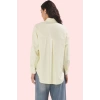 Kadın Terrycotton Dokuma Uzun Kollu Gömlek Bağcıklı Günlük Stil Yaz Aylarının Vazgeçilmezi