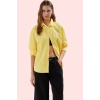 Kadın Terrycotton Kumaş Gömlek Şık Ve Rahat Günlük Stil İçin Hafta Sonu Yaz Aylarının Vazgeçilmezi
