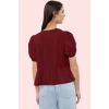 Kadın Terrycotton Kumaş Gömlek V Yaka Kısa Kollu Rahat Kesim Yaz Günlük Kullanım Hafta Sonu