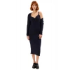Kadın Triko Kumaş Bodycon Kesim Maxi Boy Kolsuz Elbise ve Standart Kol Hırka Seti Şık Rahatlık