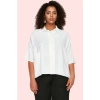 Kadın Truvakar Kol Polyester Dokuma Gömlek Oversize Kalıp Günlük Şıklık Yaz Aylarının Vazgeçilmezi