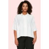 Kadın Truvakar Kol Polyester Dokuma Gömlek Oversize Kalıp Günlük Şıklık Yaz Aylarının Vazgeçilmezi