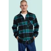 Kadın Unisex Oversize Flanel Ekose Gömlek Ceket Uzun Kol Kışlık Yaz Aylarının Vazgeçilmezi