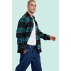 Kadın Unisex Oversize Flanel Ekose Gömlek Ceket Uzun Kol Kışlık Yaz Aylarının Vazgeçilmezi