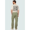 Kadın Unisex Regular Fit Kargo Pantolon Pamuk Gabardin Kumaş Günlük Kullanım Modern Tasarım