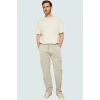 Kadın Unisex Regular Fit Kargo Pantolon Pamuk Gabardin Kumaş Günlük Kullanım Modern Tasarım