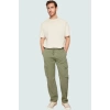 Kadın Unisex Regular Fit Kargo Pantolon Pamuk Gabardin Kumaş Günlük Kullanım Modern Tasarım
