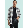 Kadın Unisex Regular Fit Kışlık Kareli Ekose Oduncu Gömlek Basic Siluet Yaz Aylarının Vazgeçilmezi